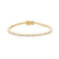 14ct White Gold Tennis Bracelet/Moissanite