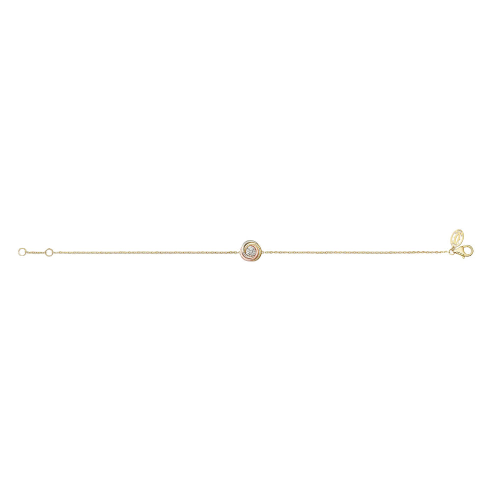 14ct Trinity Chain Bracelet