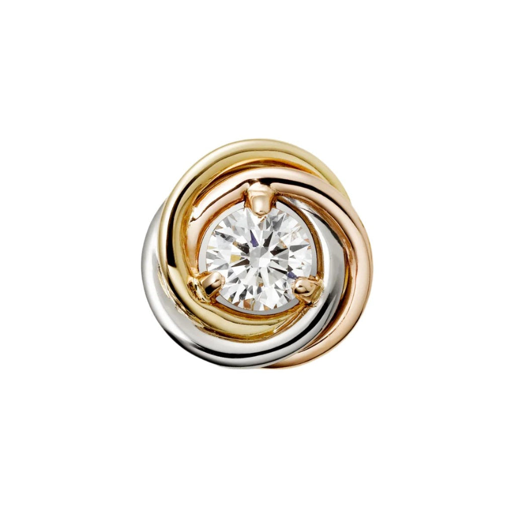14ct Trinity Single Earrings