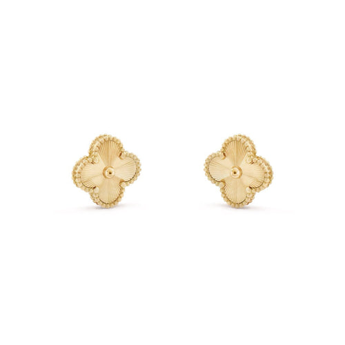 14ct Clover Charm Earrings