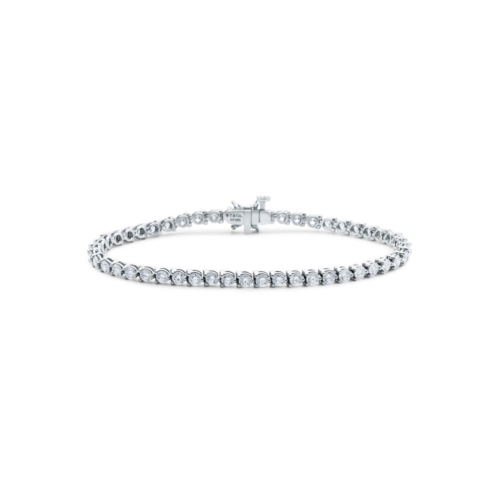 14ct White Gold Tennis Bracelet