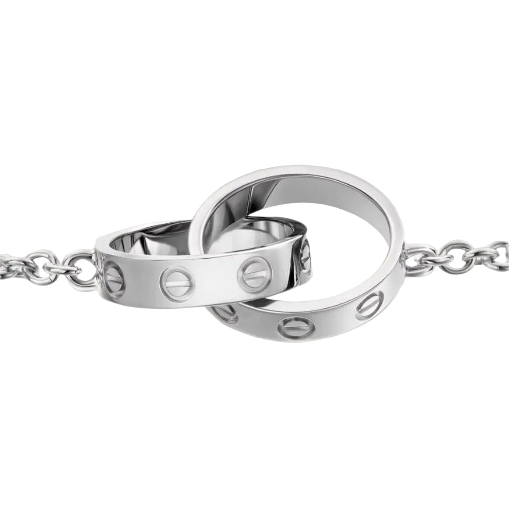 14k White Gold Love Bracelet