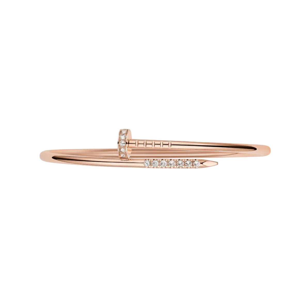 14ct Rose Gold Nail Bracelet/Small