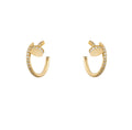 14ct Gold Nail Earrings
