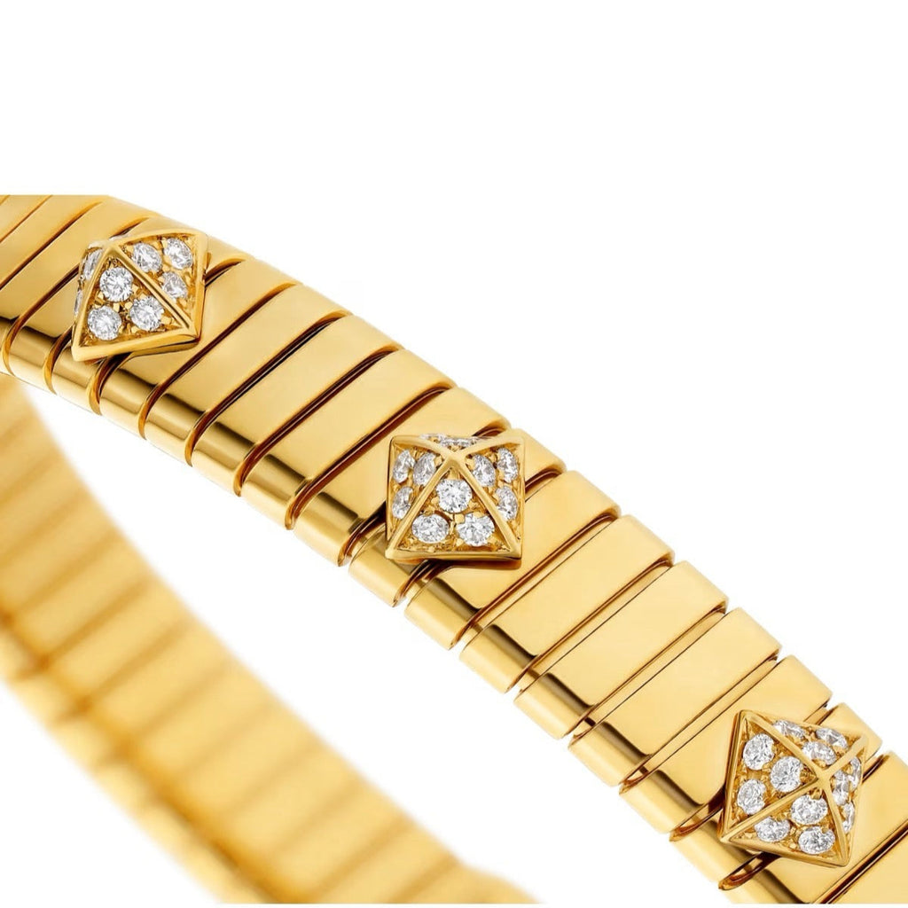 14ct Yellow Gold Tubogas Bracelet