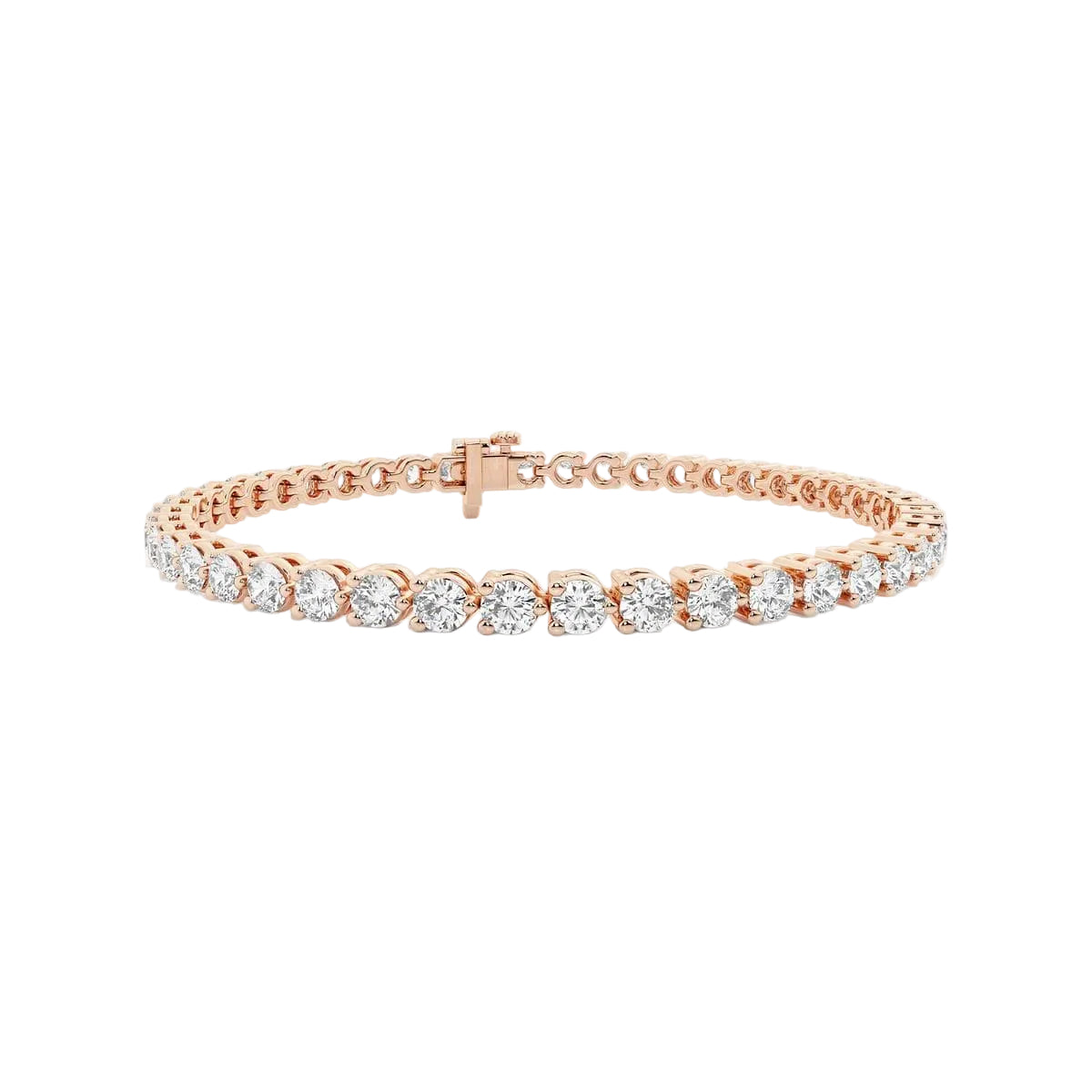 14ct Rose Gold Tennis Bracelet