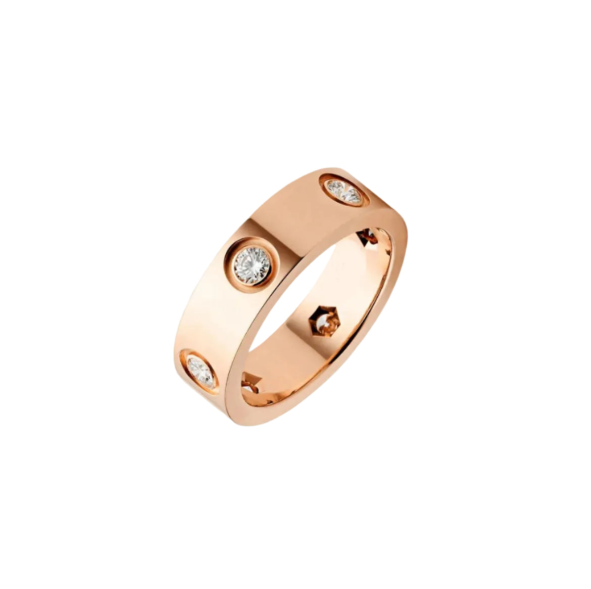 14k Rose Gold Love Ring
