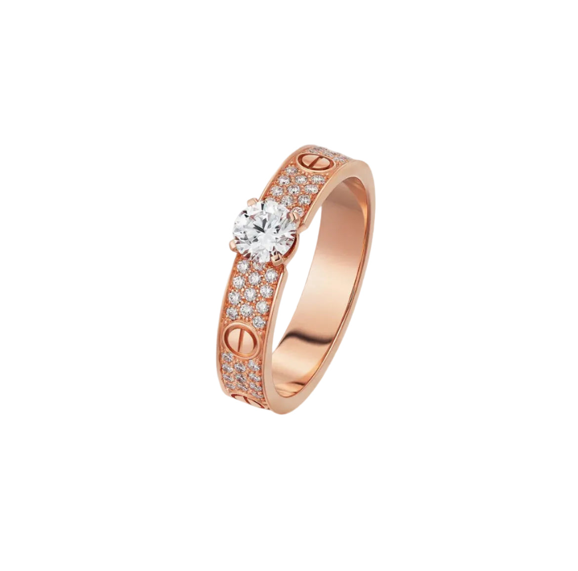 14k Rose Gold Love Ring
