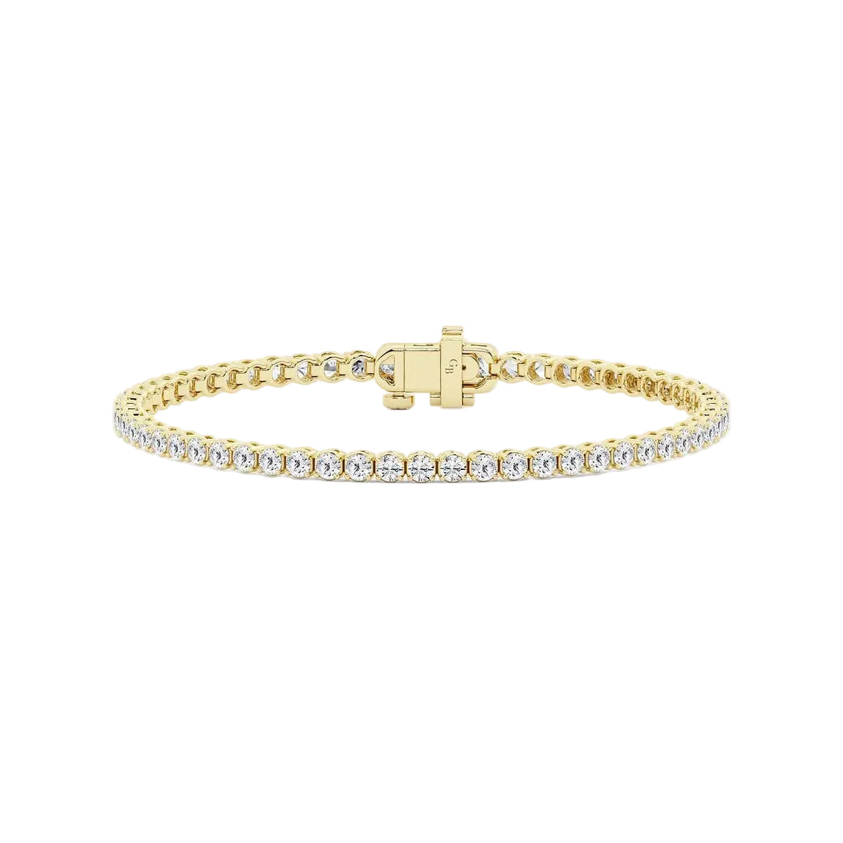14ct Yellow Gold Tennis Bracelet/Small