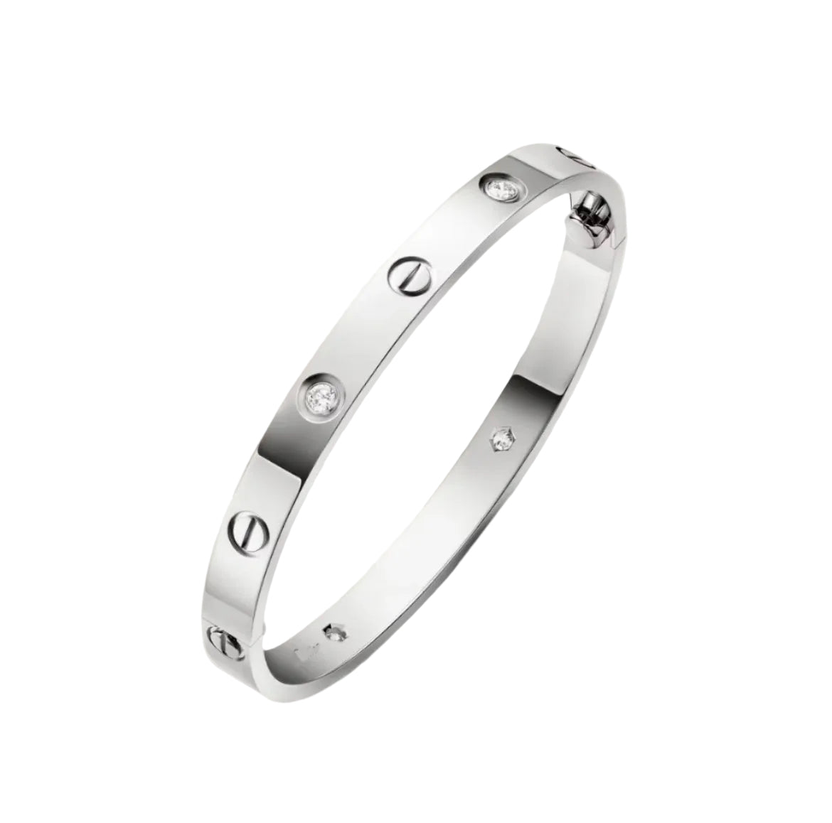 14k White Gold Love Bracelet